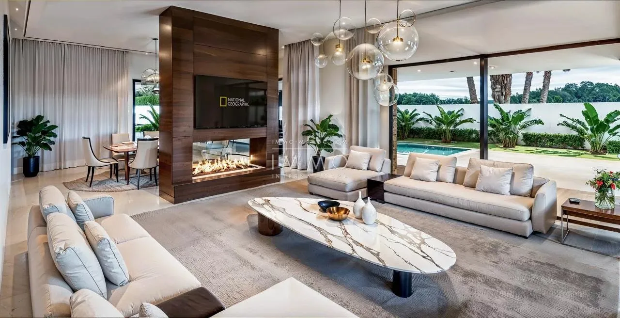 Contemporary villa under construction