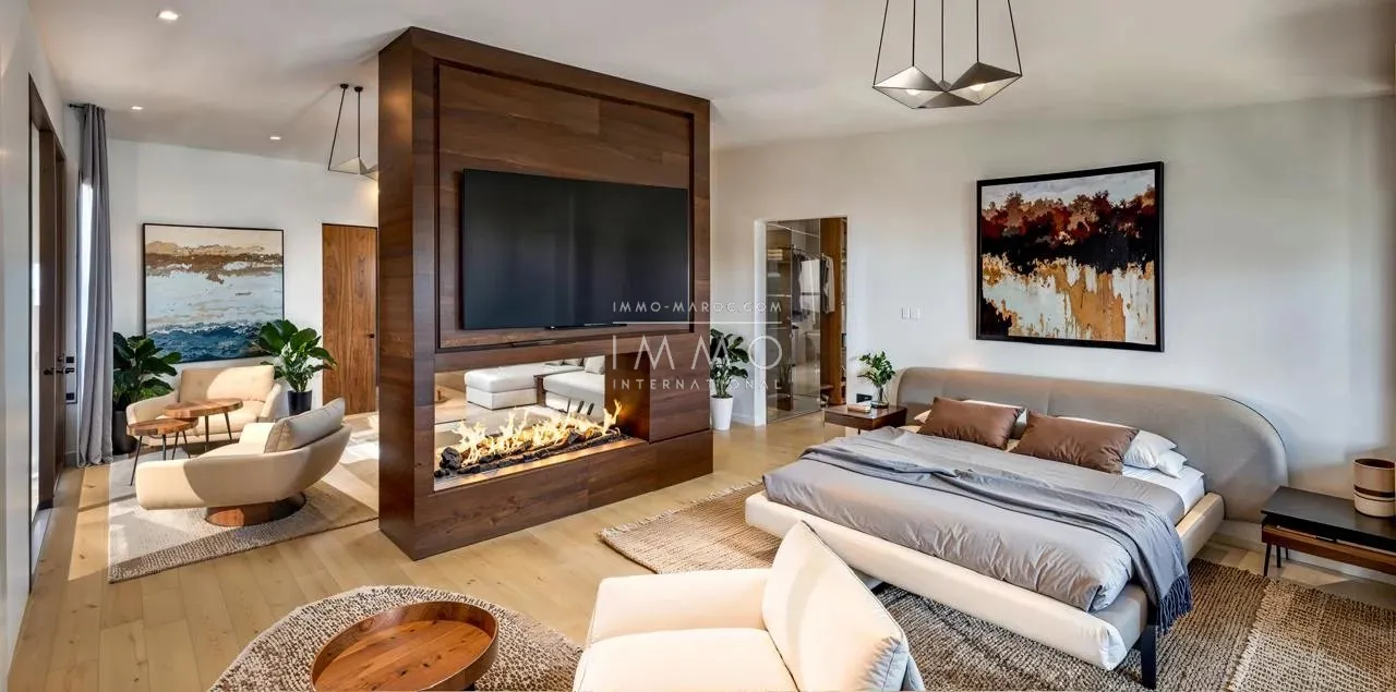 Contemporary villa under construction