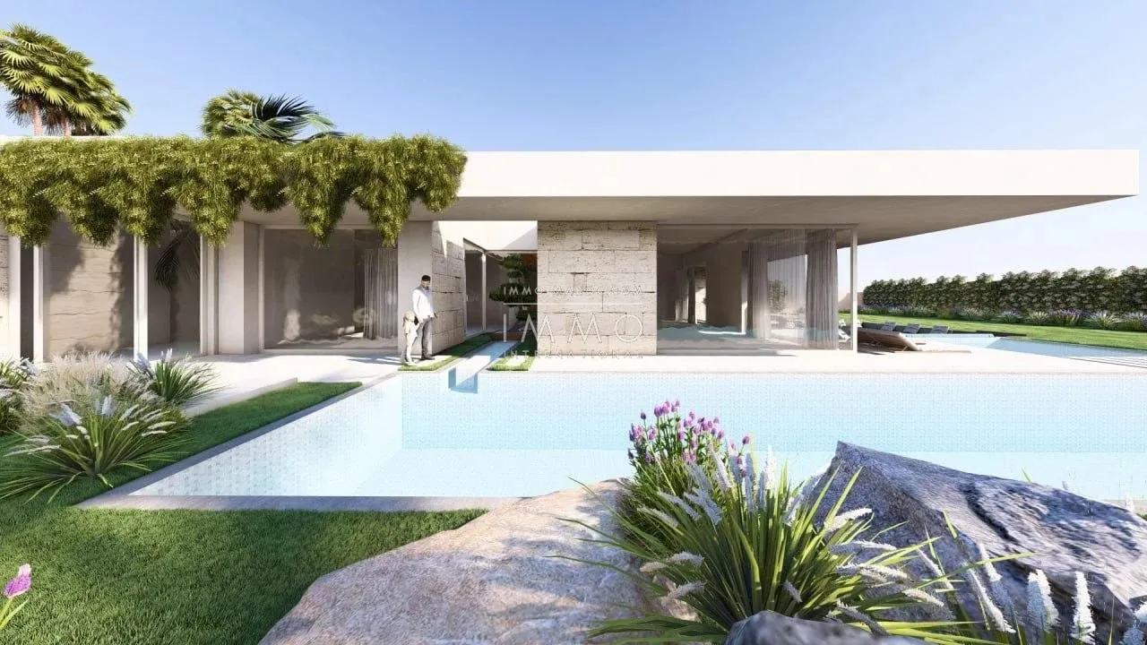 Contemporary villa under construction