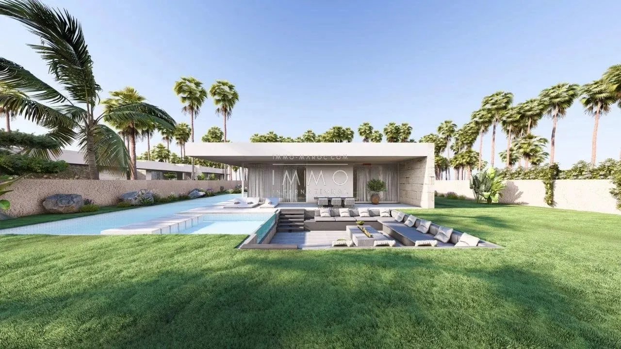 Contemporary villa under construction