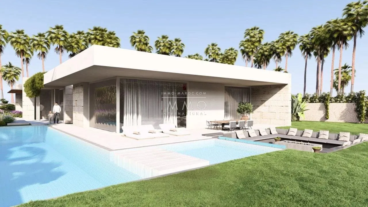 Contemporary villa under construction