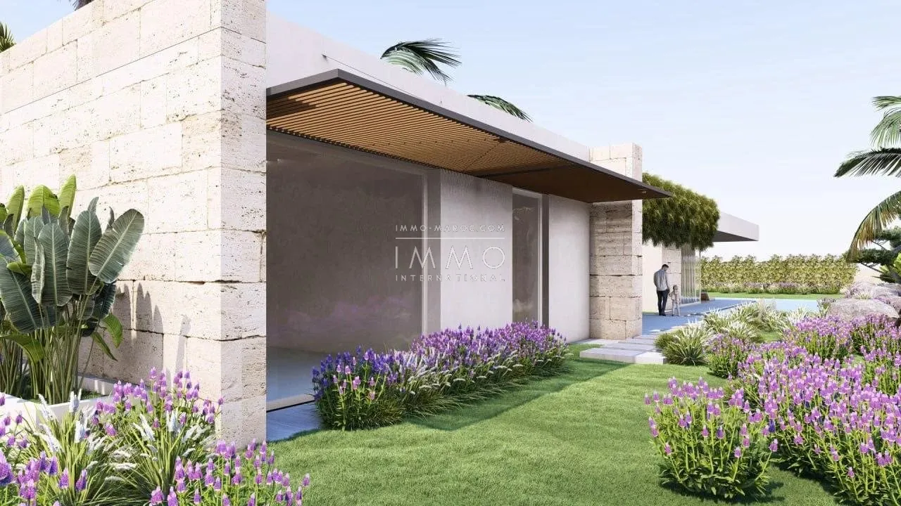 Contemporary villa under construction