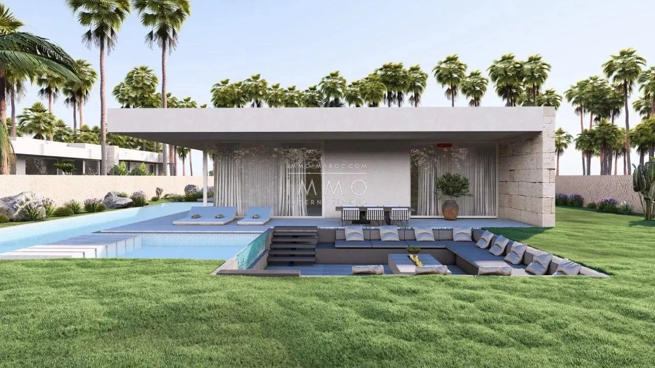 Contemporary villa under construction