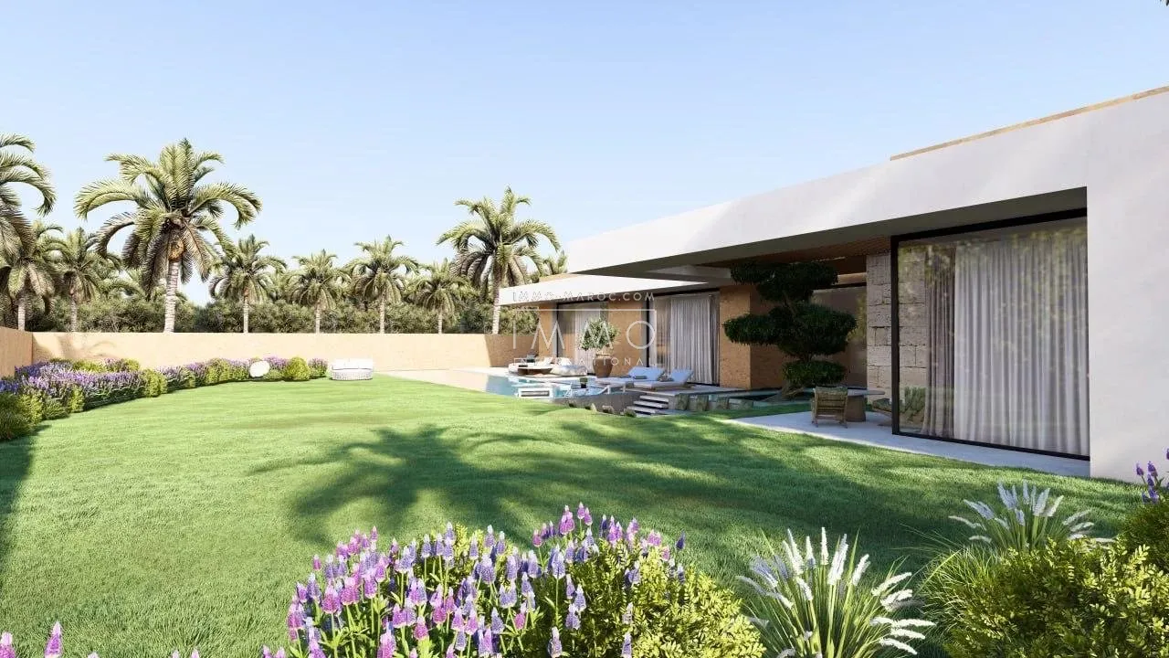 Contemporary villa under construction