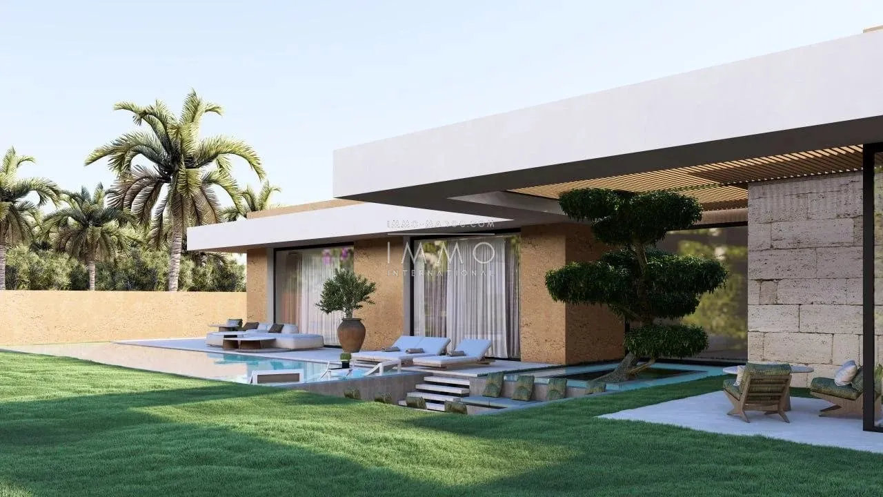 Contemporary villa under construction