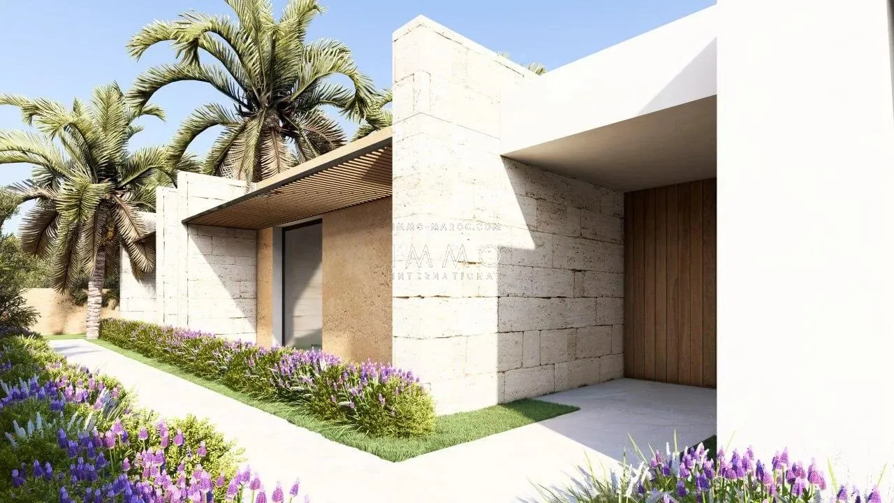 Contemporary villa under construction