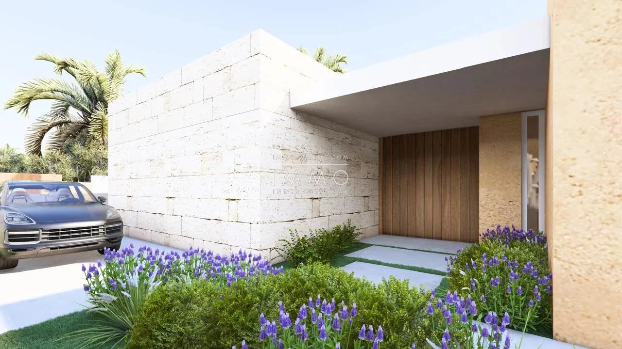 Contemporary villa under construction