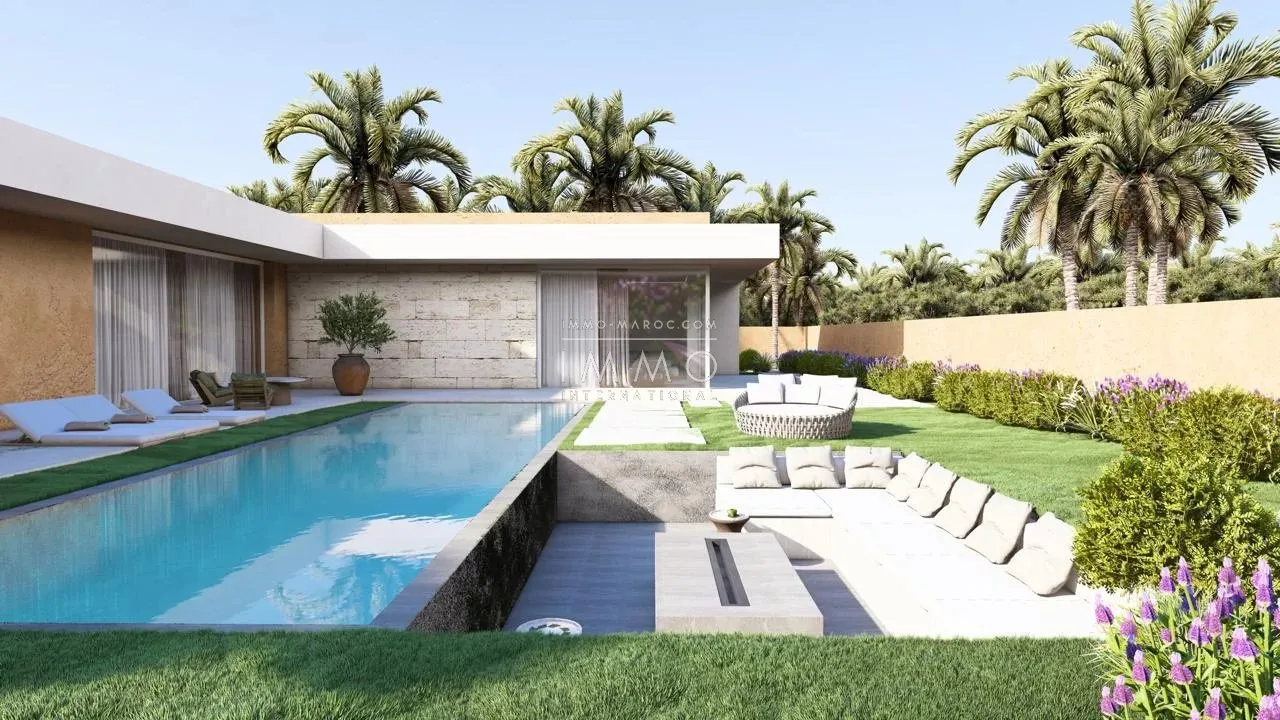 Contemporary villa under construction