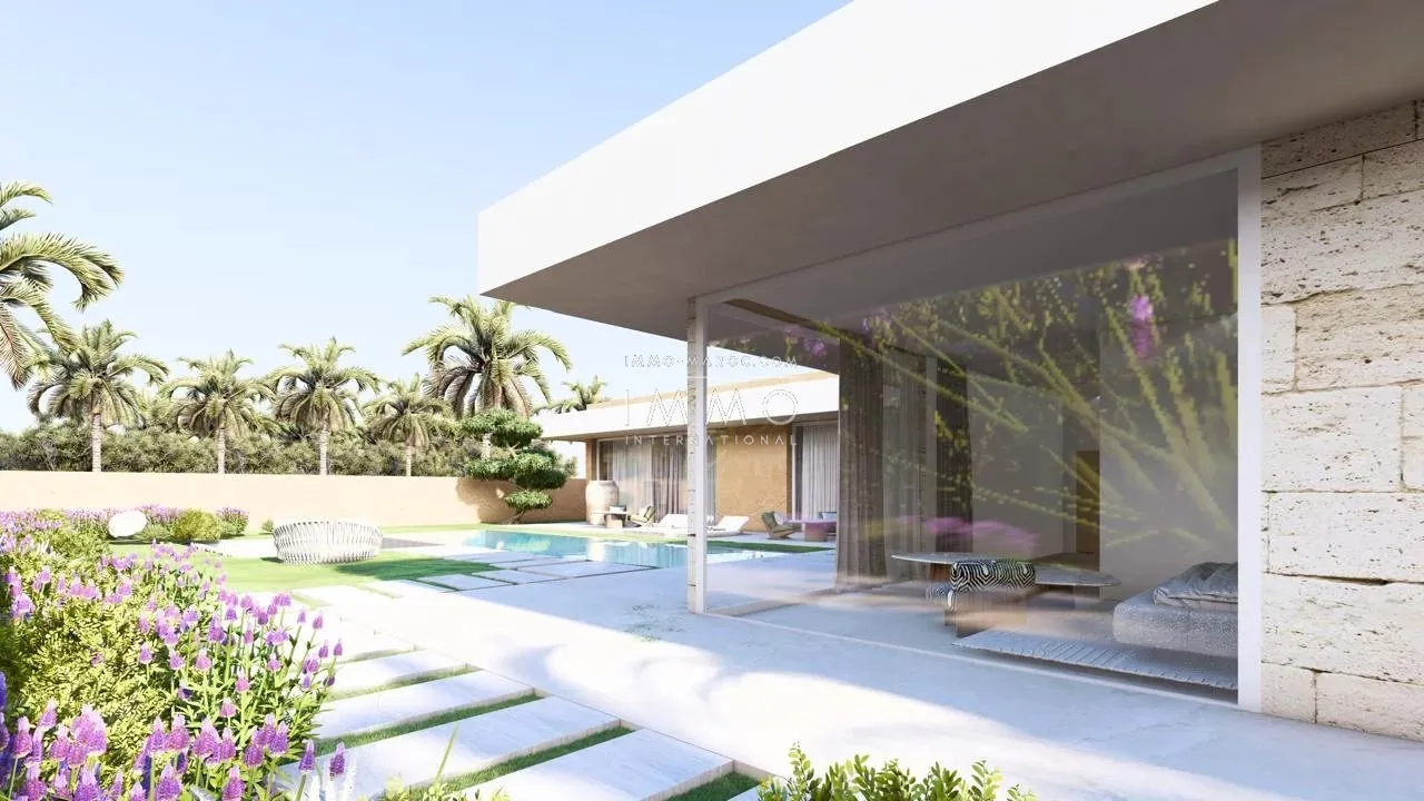 Contemporary villa under construction