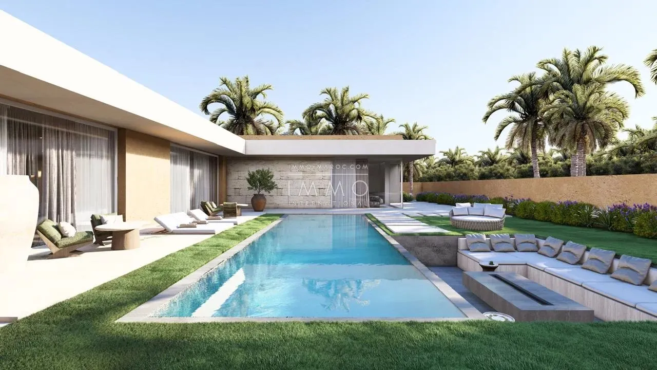 Contemporary villa under construction