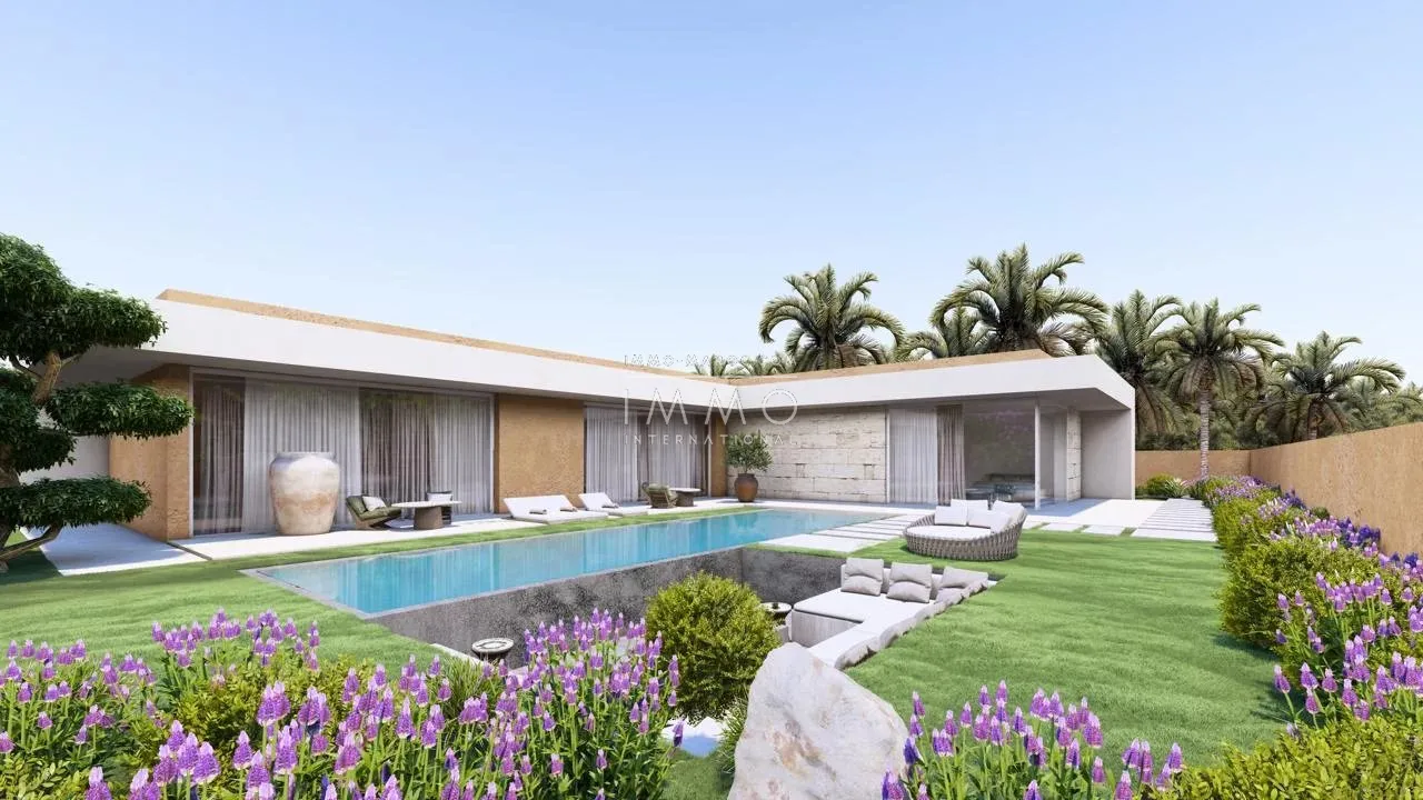 Contemporary villa under construction