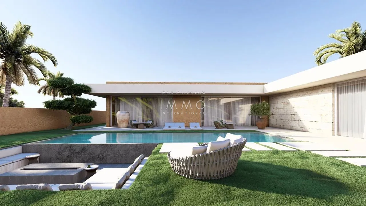 Contemporary villa under construction