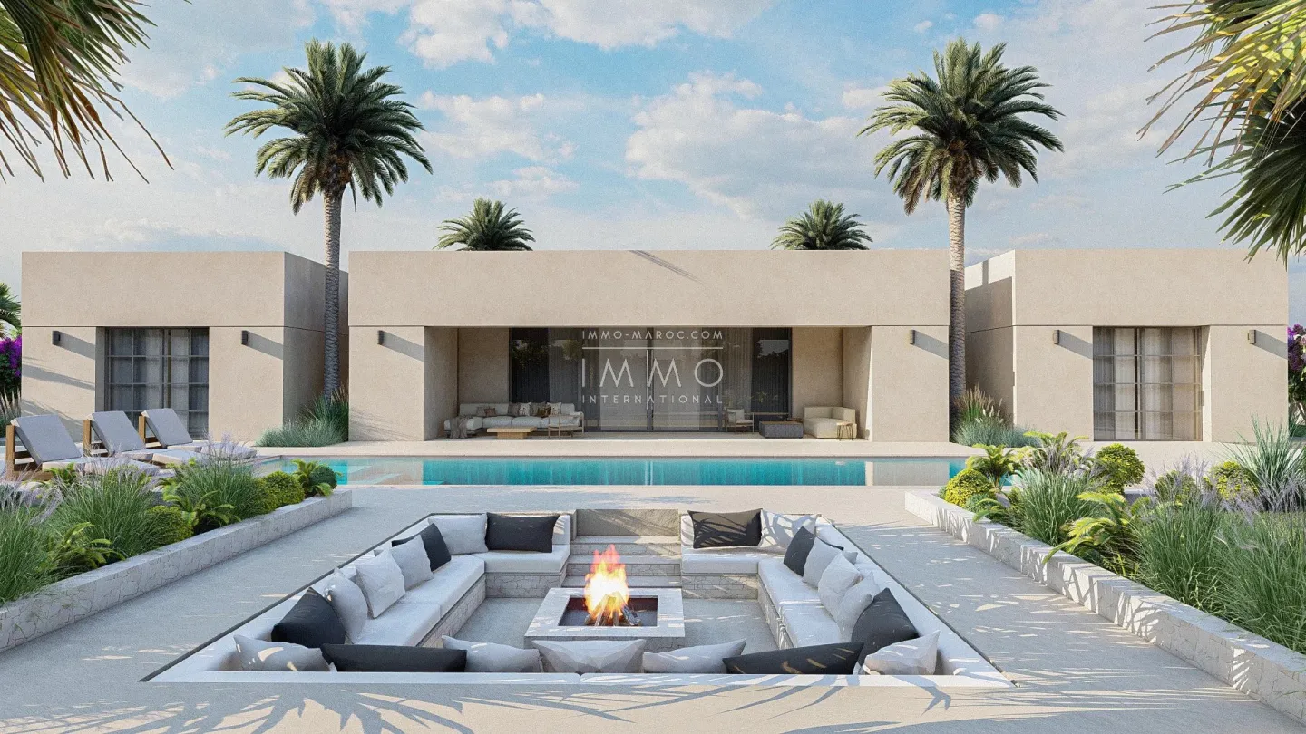 Single-story architect-designed villa on a 2400m² plot of land.