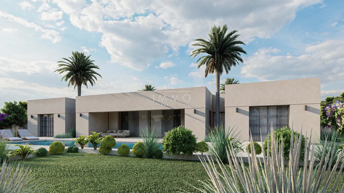 Single-story architect-designed villa on a 2400m² plot of land.