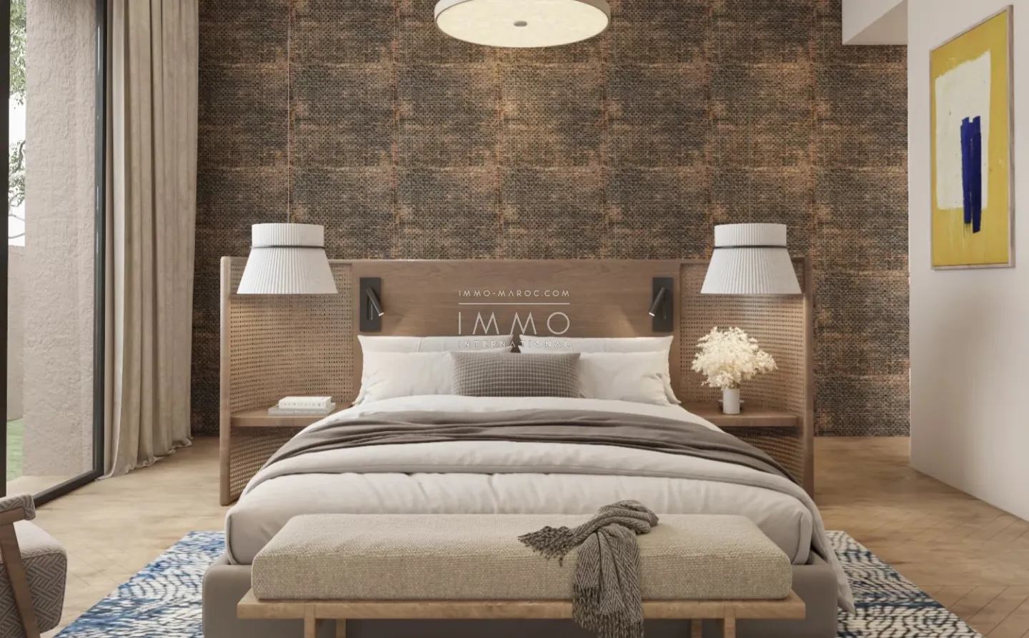 Single-story architect-designed villa on a 2400m² plot of land.