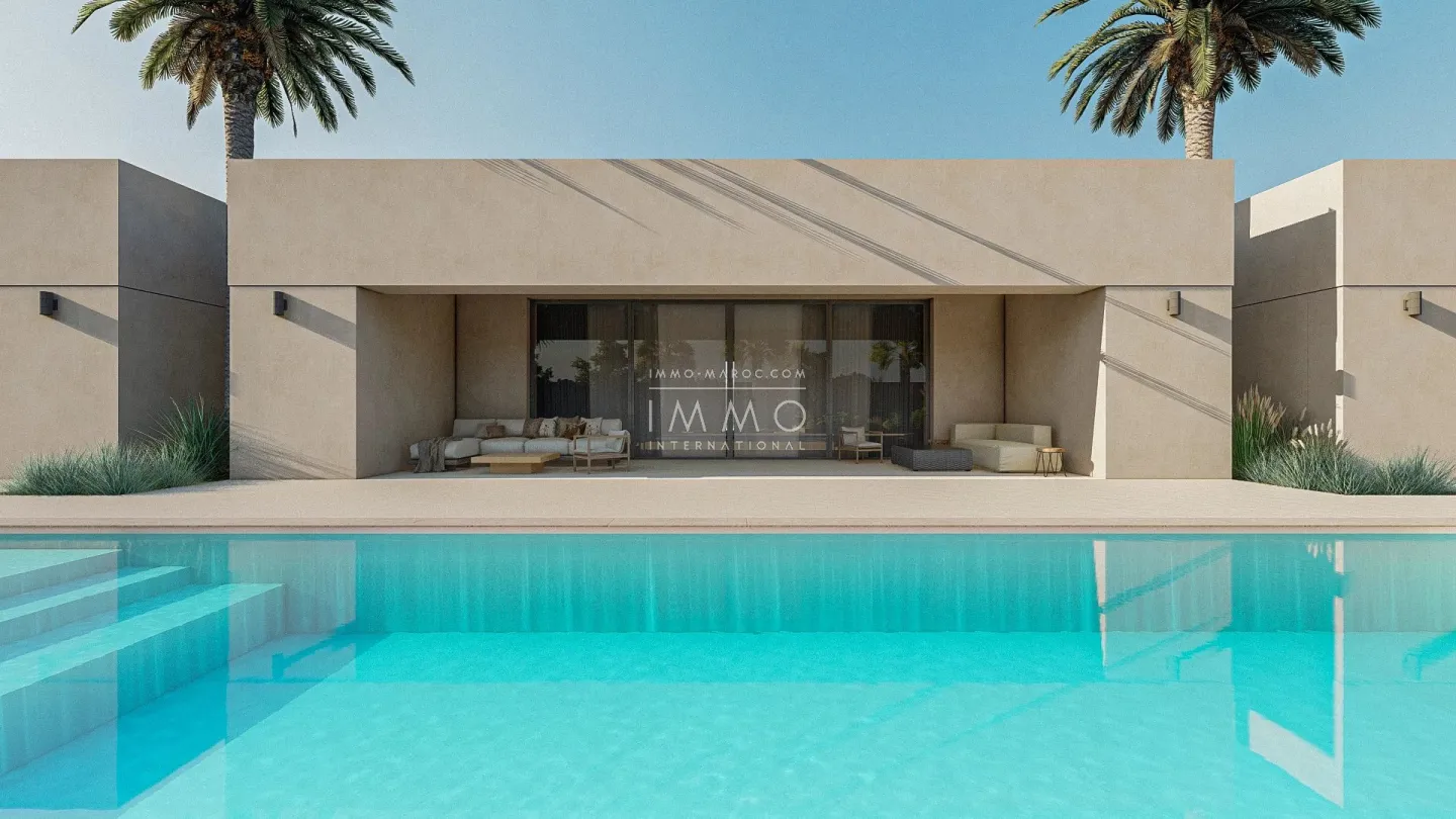 Single-story architect-designed villa on a 2400m² plot of land.