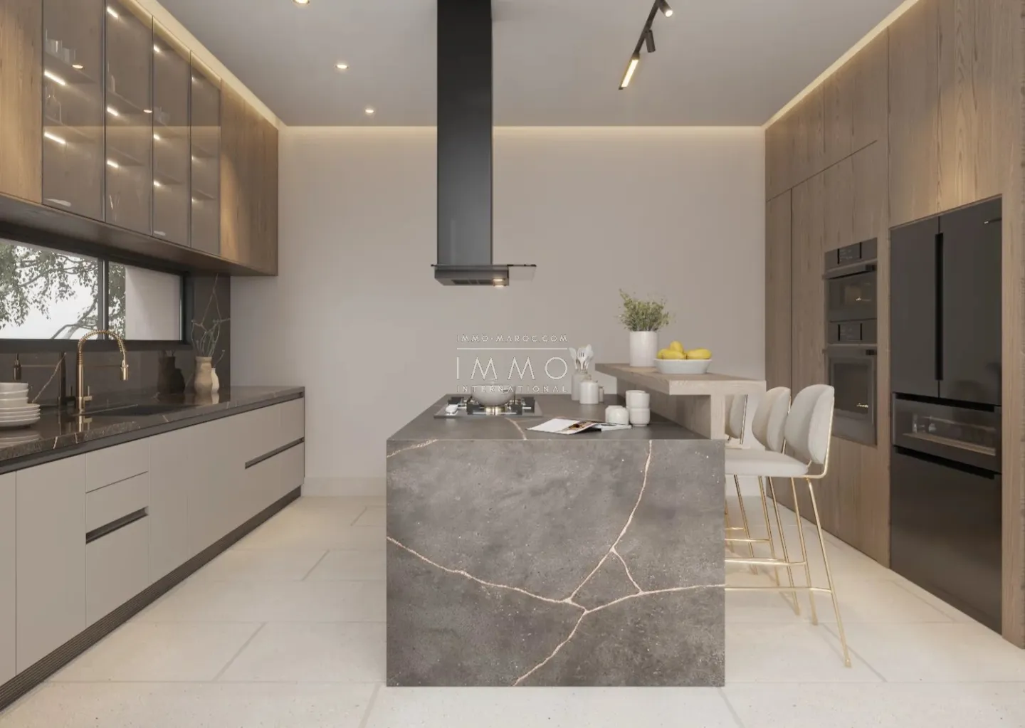 Single-story architect-designed villa on a 2400m² plot of land.