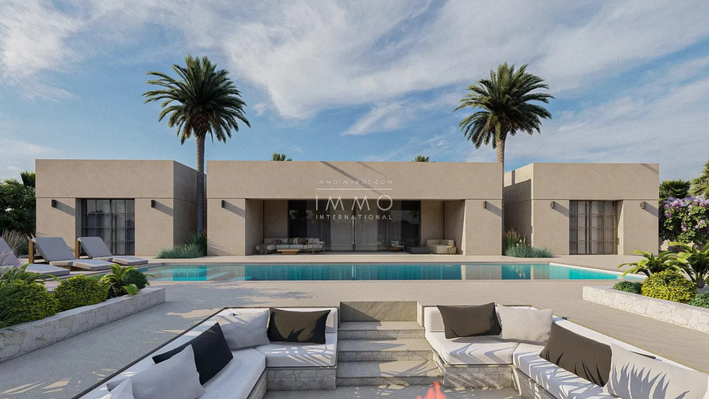 Single-story architect-designed villa on a 2400m² plot of land.