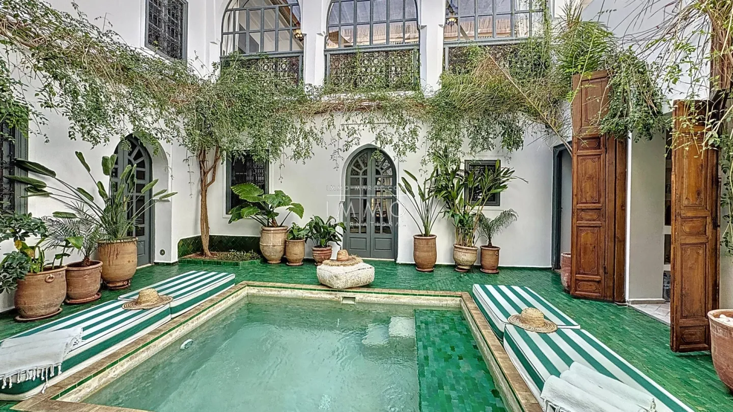 Exceptional riad for sale in the heart of the medina of marrakech