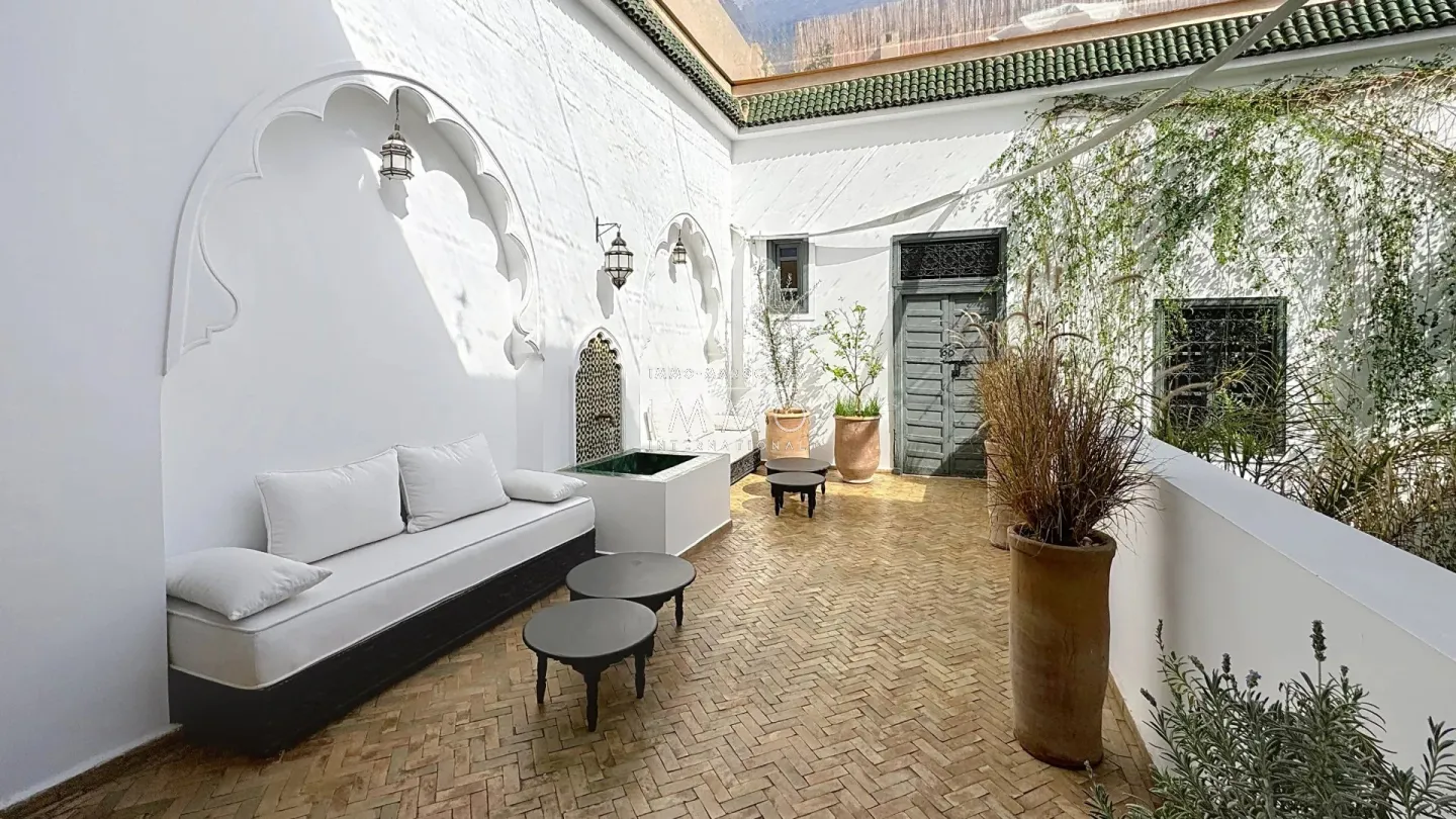 Exceptional riad for sale in the heart of the medina of marrakech