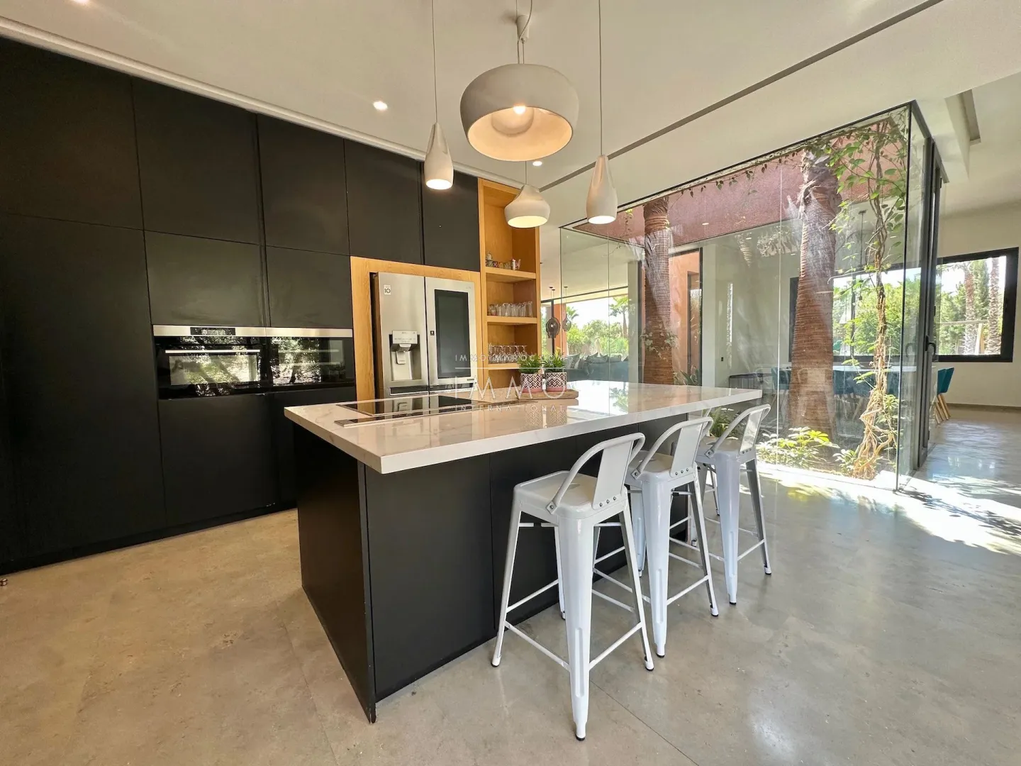 Luxury contemporary villa with infinity pool for sale on the ourika road in marrakech.