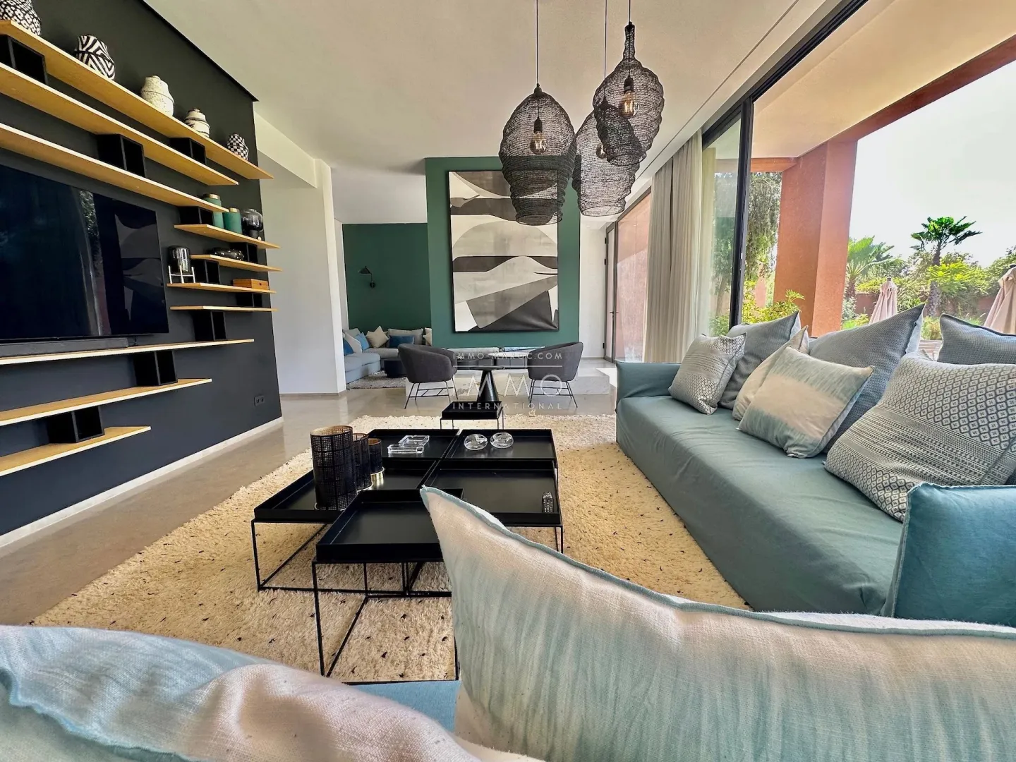 Luxury contemporary villa with infinity pool for sale on the ourika road in marrakech.