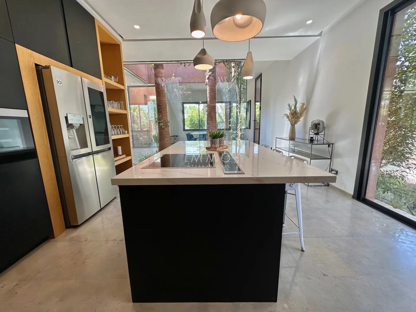 Luxury contemporary villa with infinity pool for sale on the ourika road in marrakech.