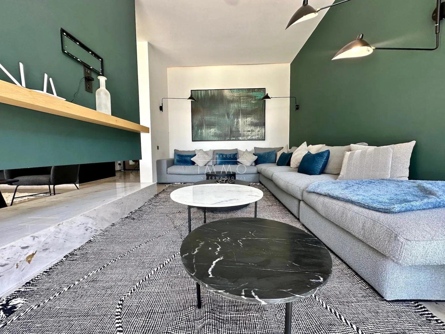 Luxury contemporary villa with infinity pool for sale on the ourika road in marrakech.