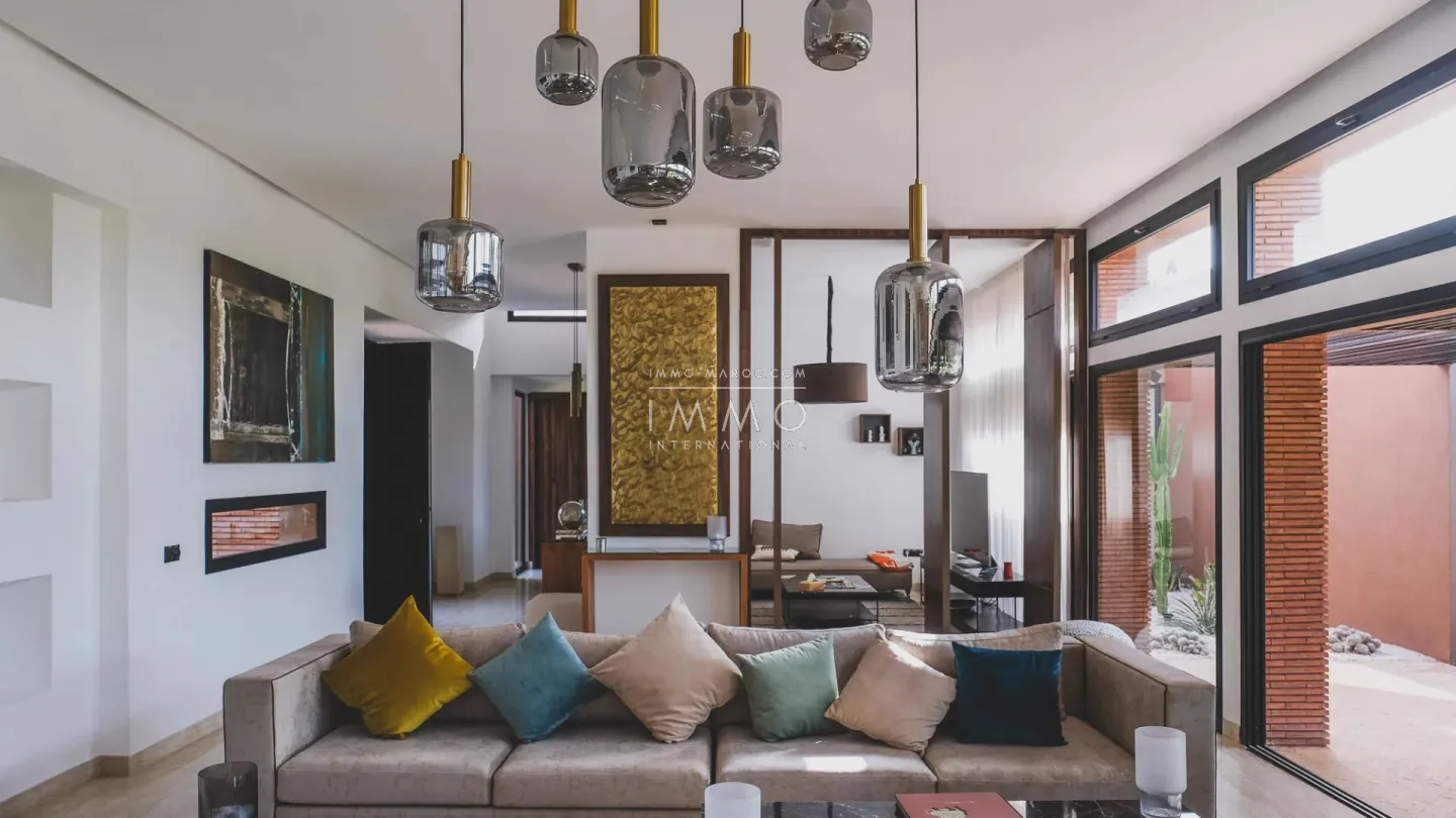 Contemporary villa for sale on the golf course of al maaden, marrakech