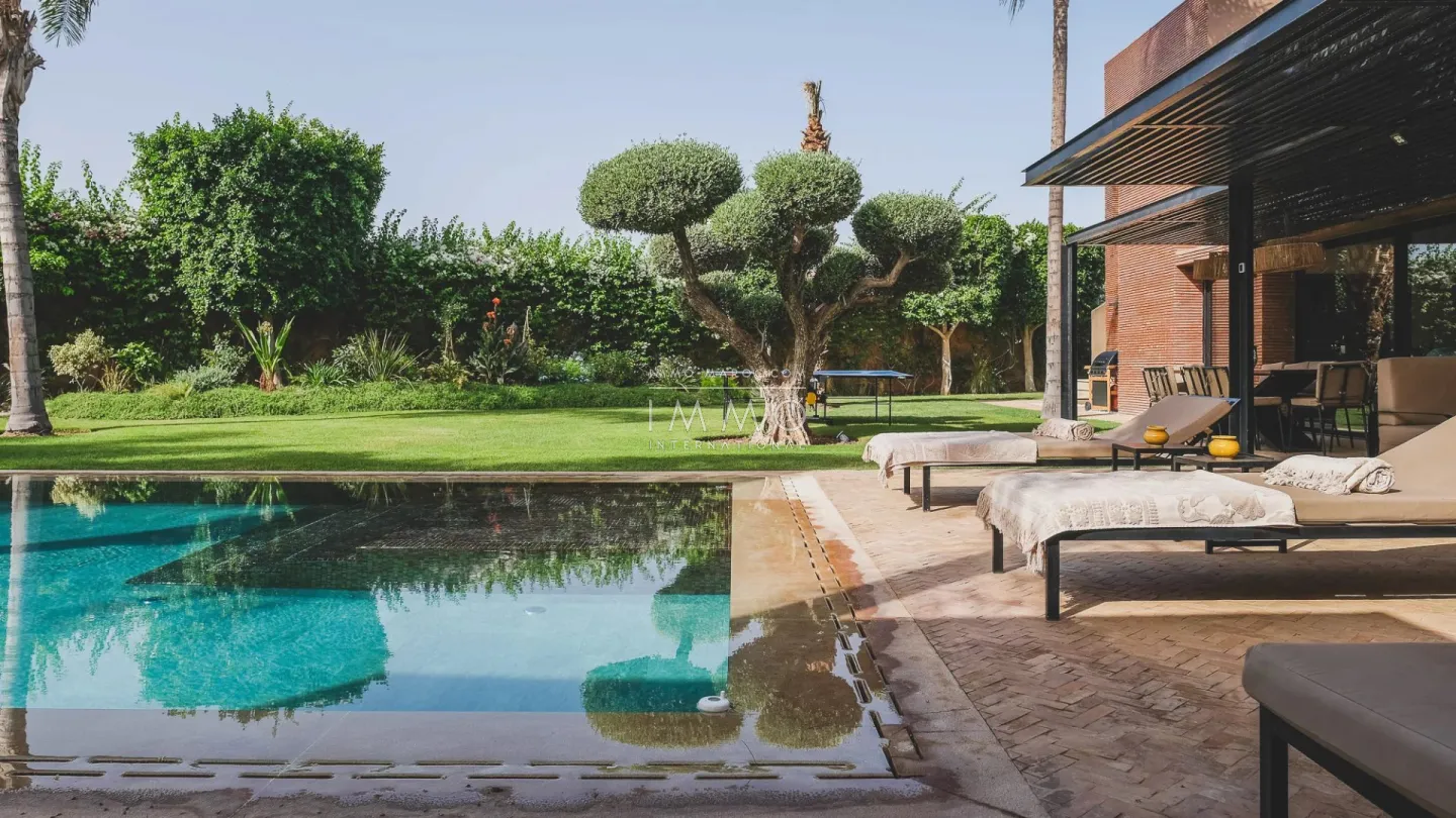 Contemporary villa for sale on the golf course of al maaden, marrakech