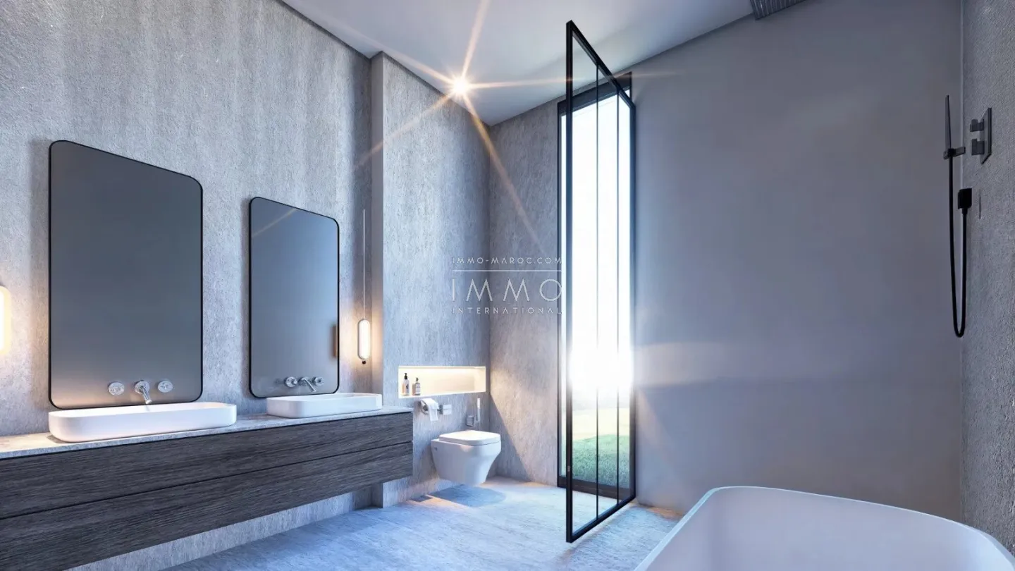 Contemporary villa under construction