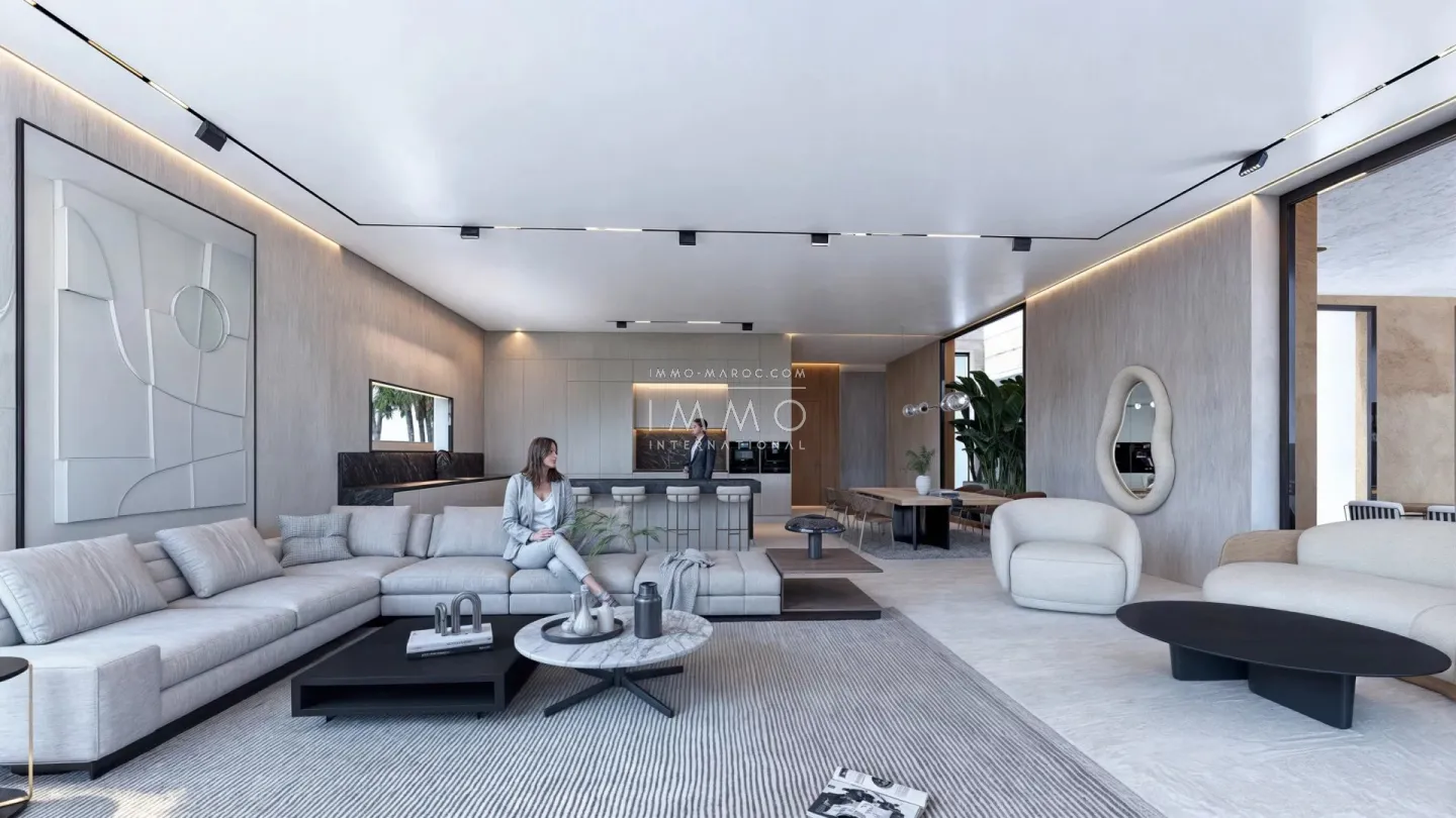 Contemporary villa under construction