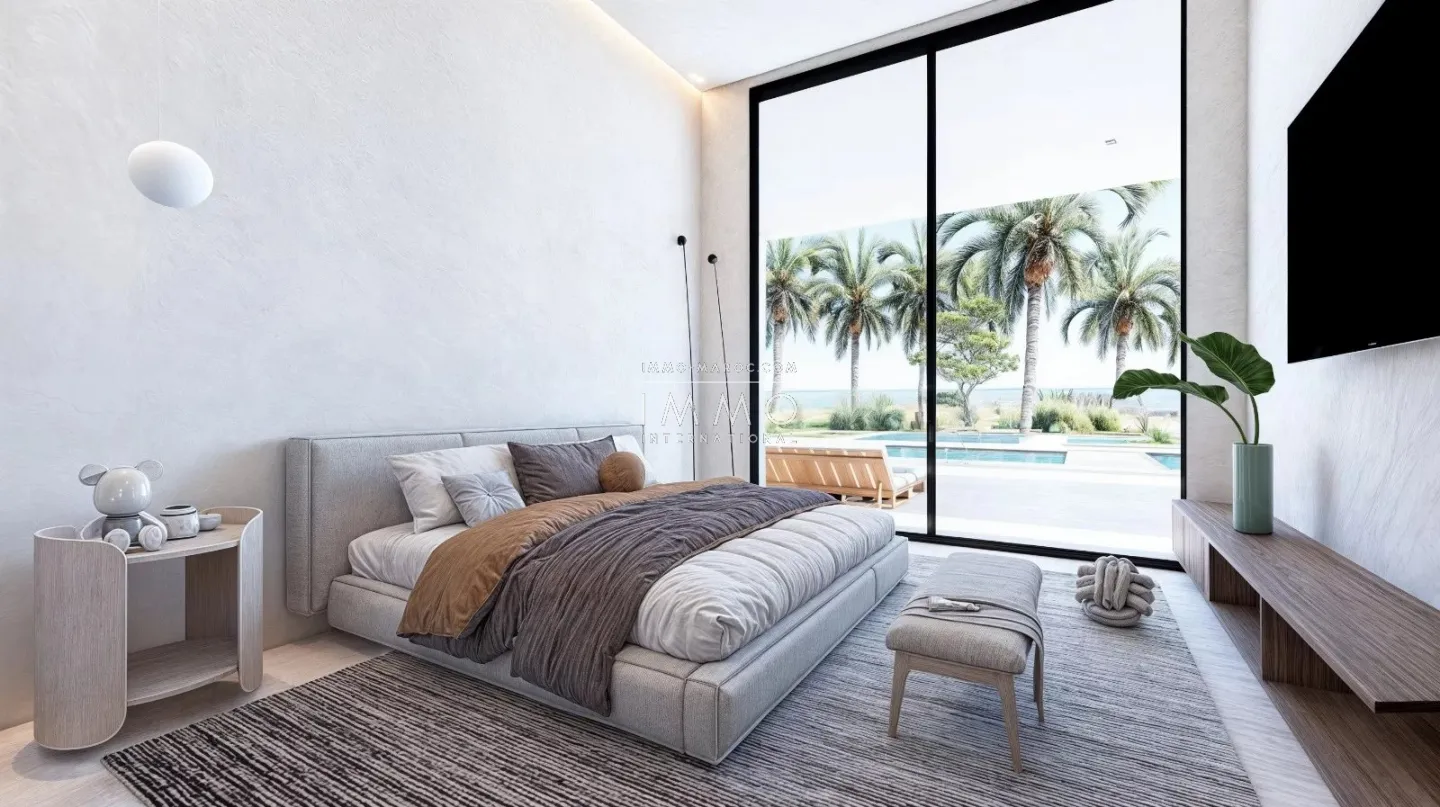 Contemporary villa under construction