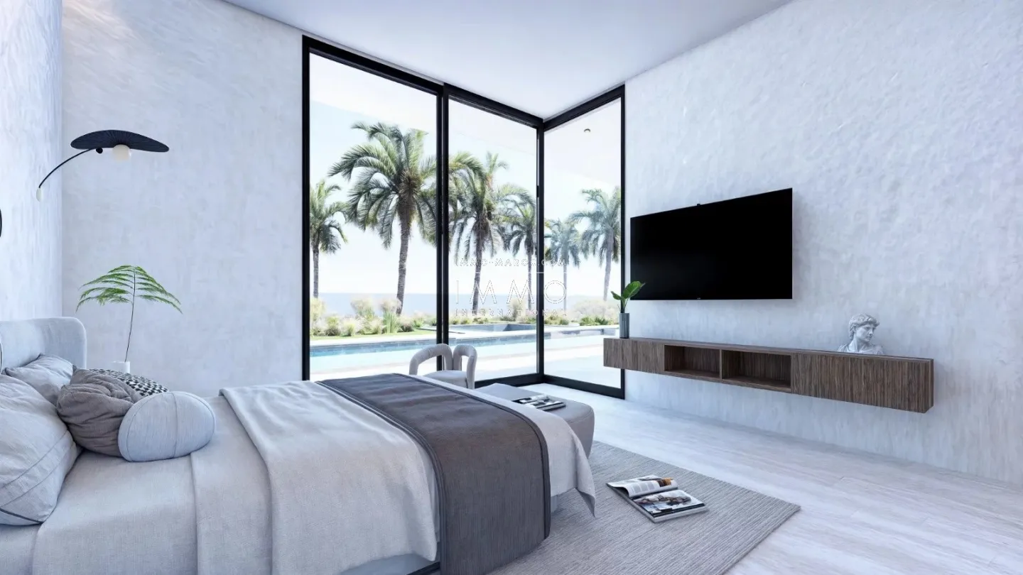 Contemporary villa under construction