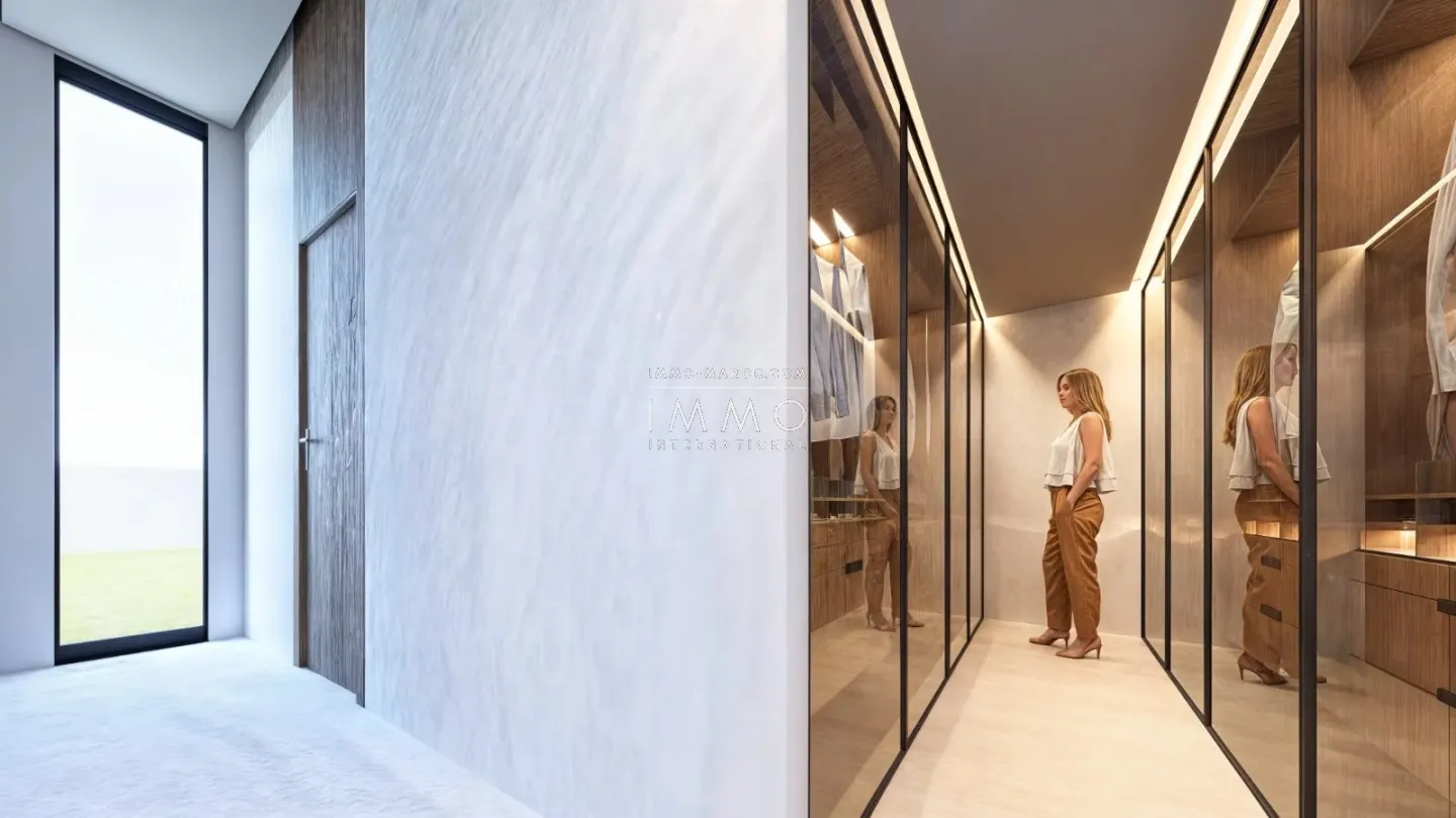 Contemporary villa under construction