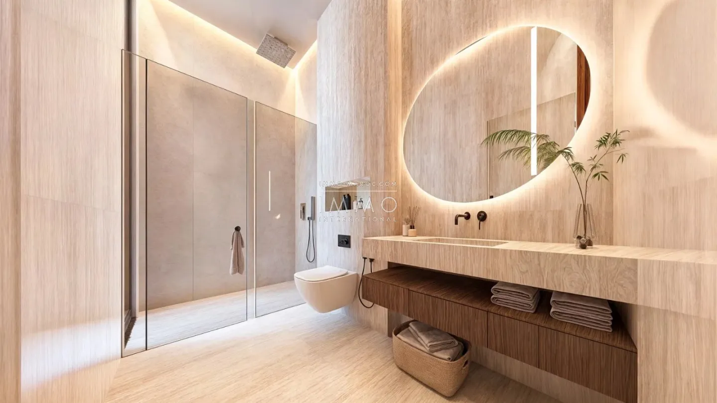 Contemporary villa under construction