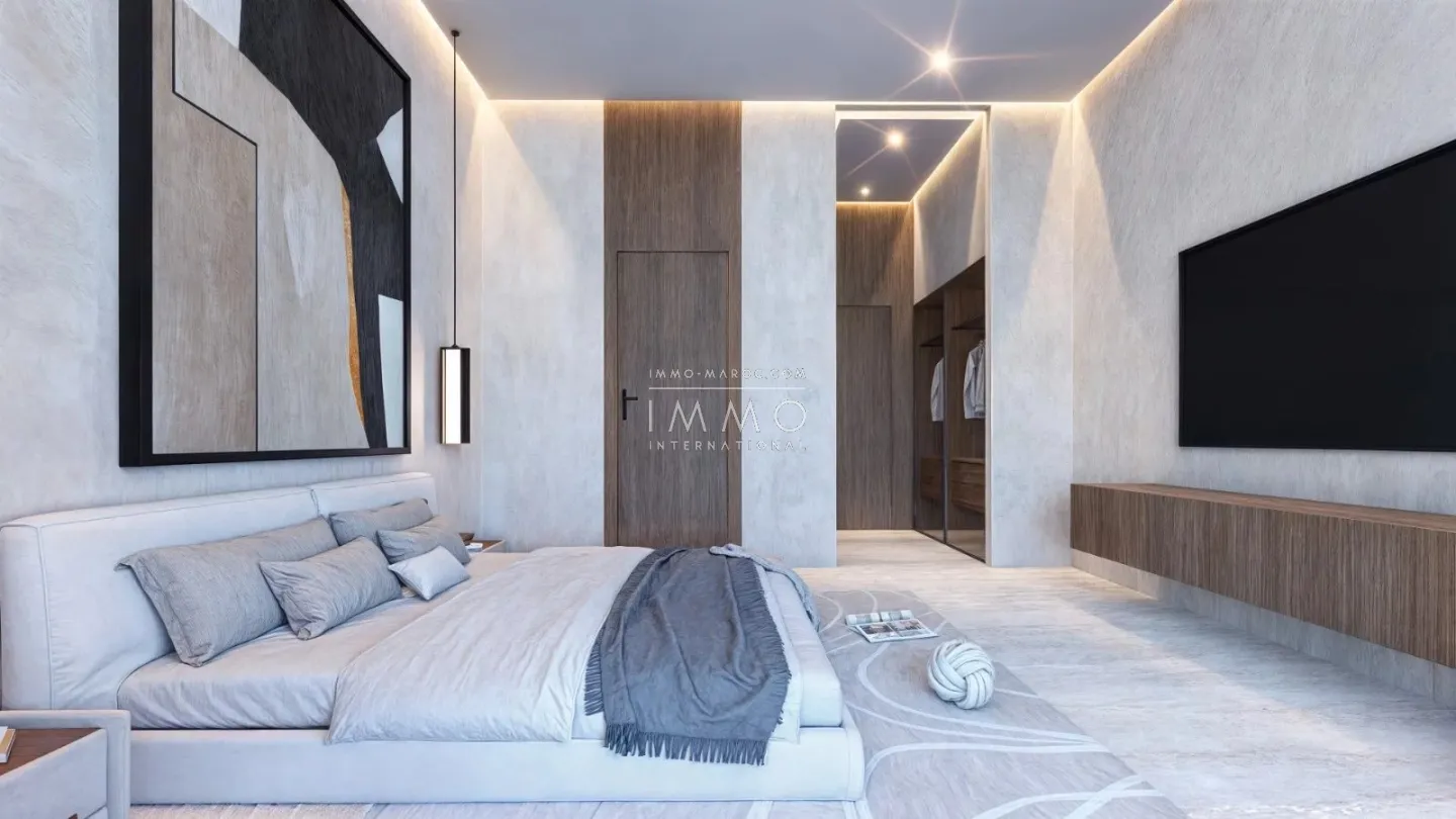 Contemporary villa under construction