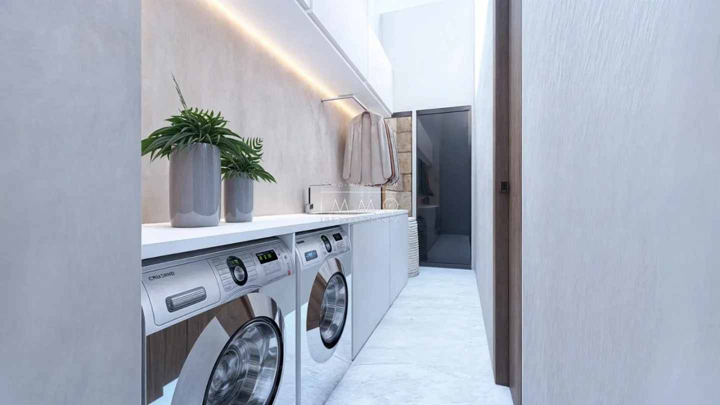 Contemporary villa under construction