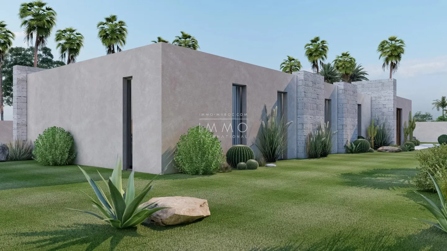 Contemporary villa under construction