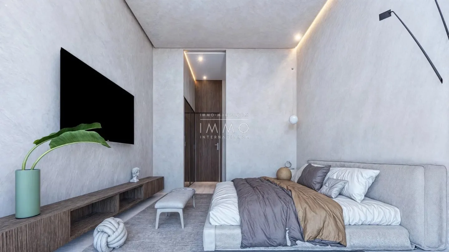 Contemporary villa under construction