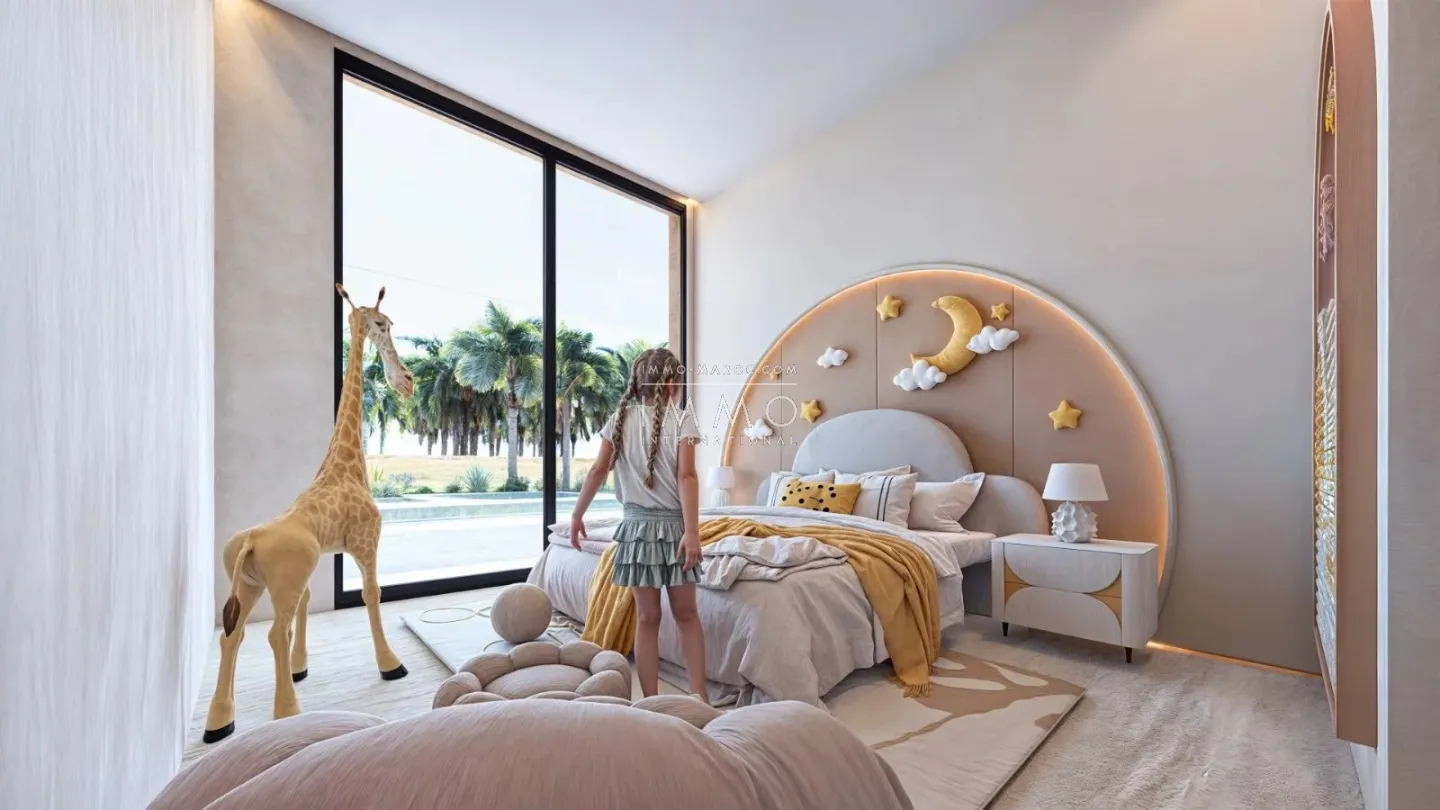 Contemporary villa under construction