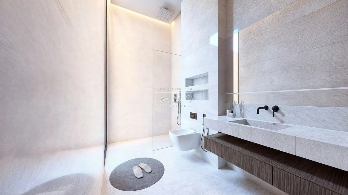 Contemporary villa under construction