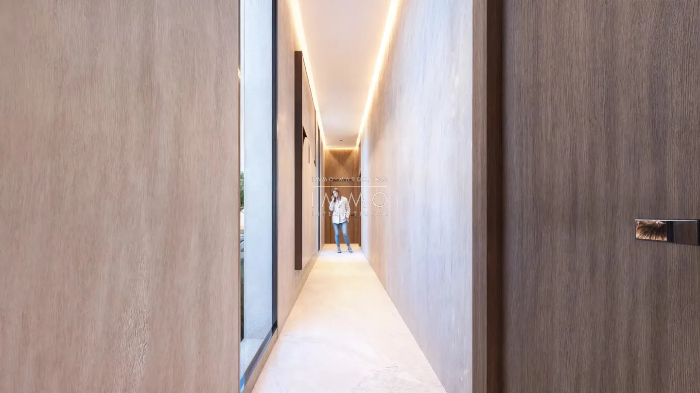 Contemporary villa under construction