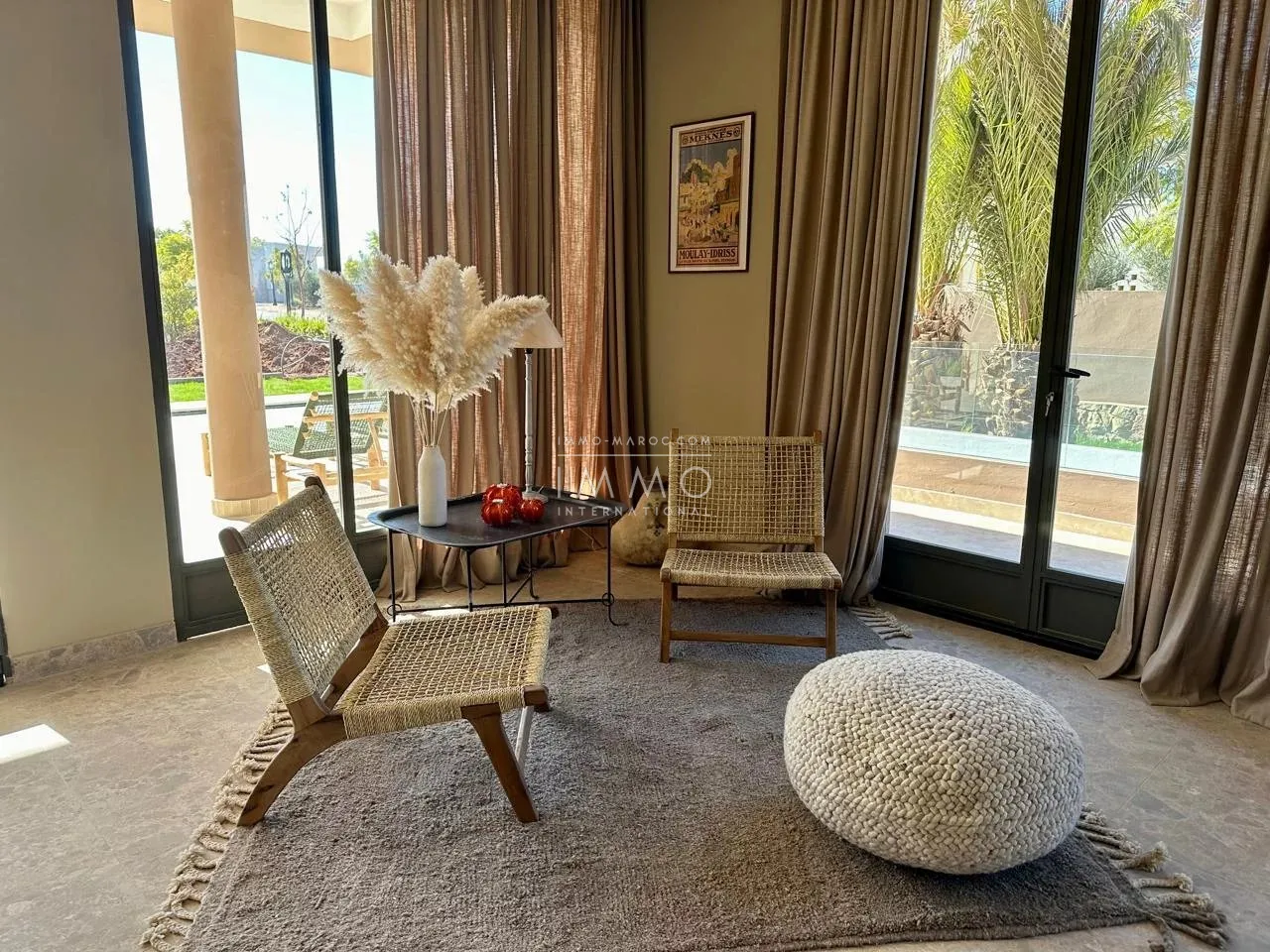 Long-term rental, warm furnished villa, amelkis golf