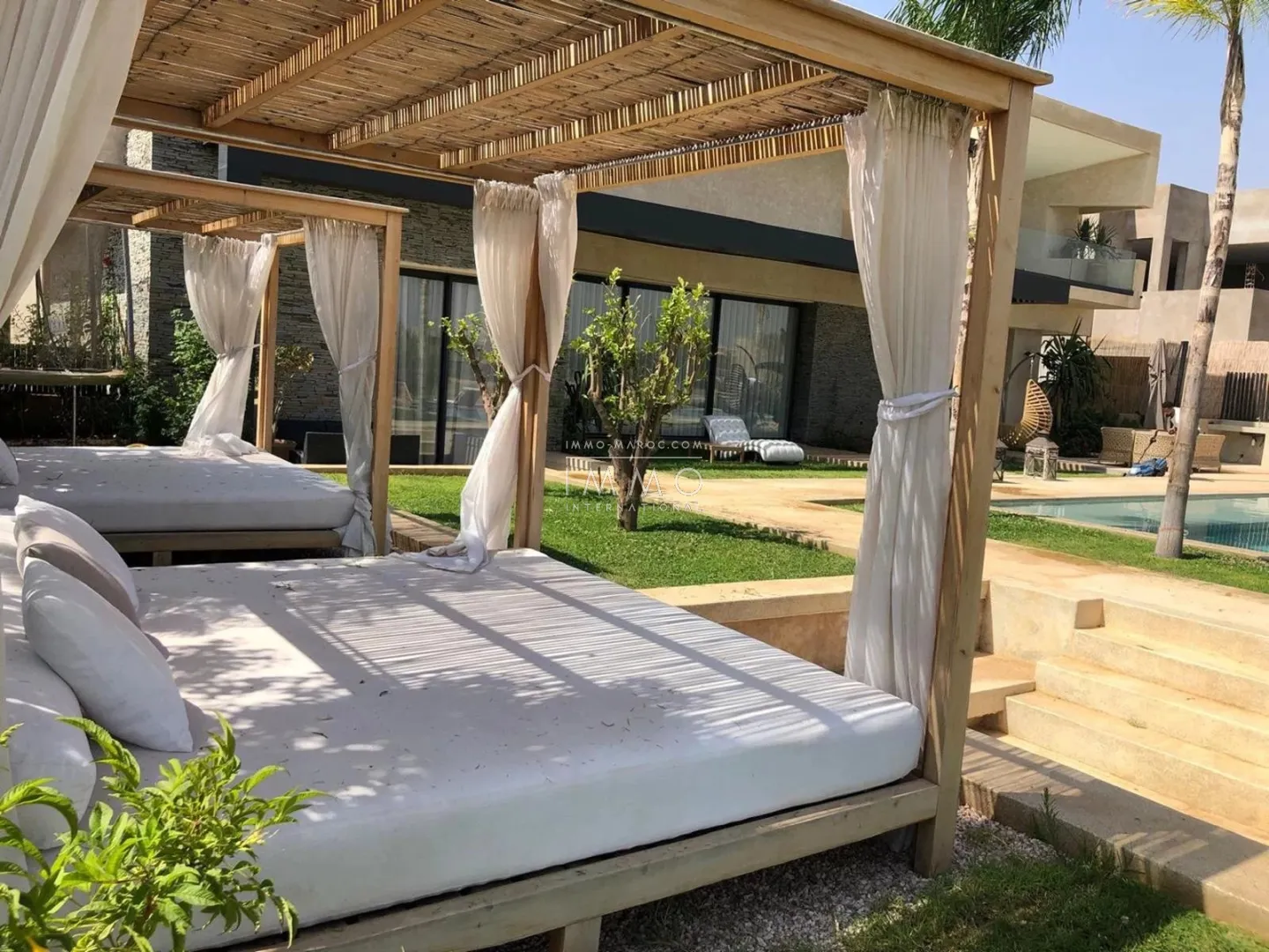 Long-term rental: exceptional villa at golf amelkis - marrakech