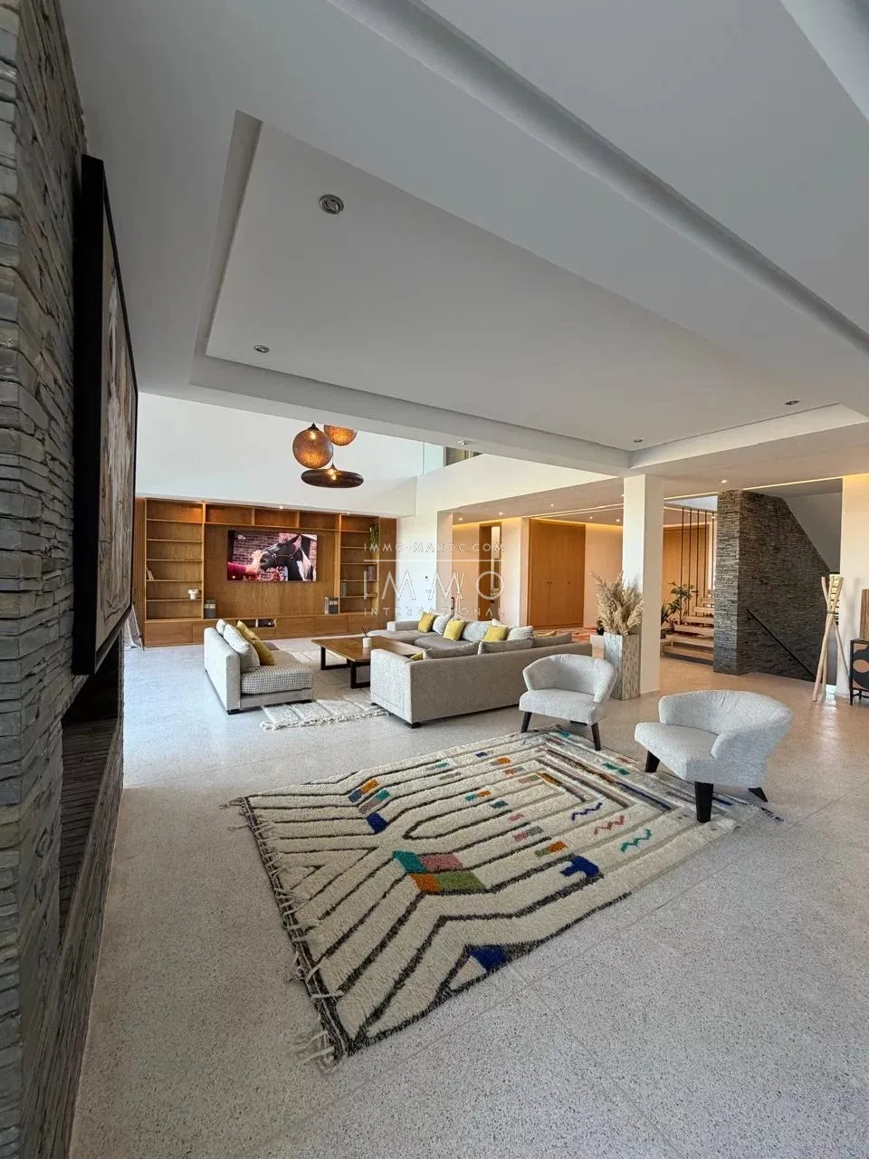 Long-term rental: exceptional villa at golf amelkis - marrakech