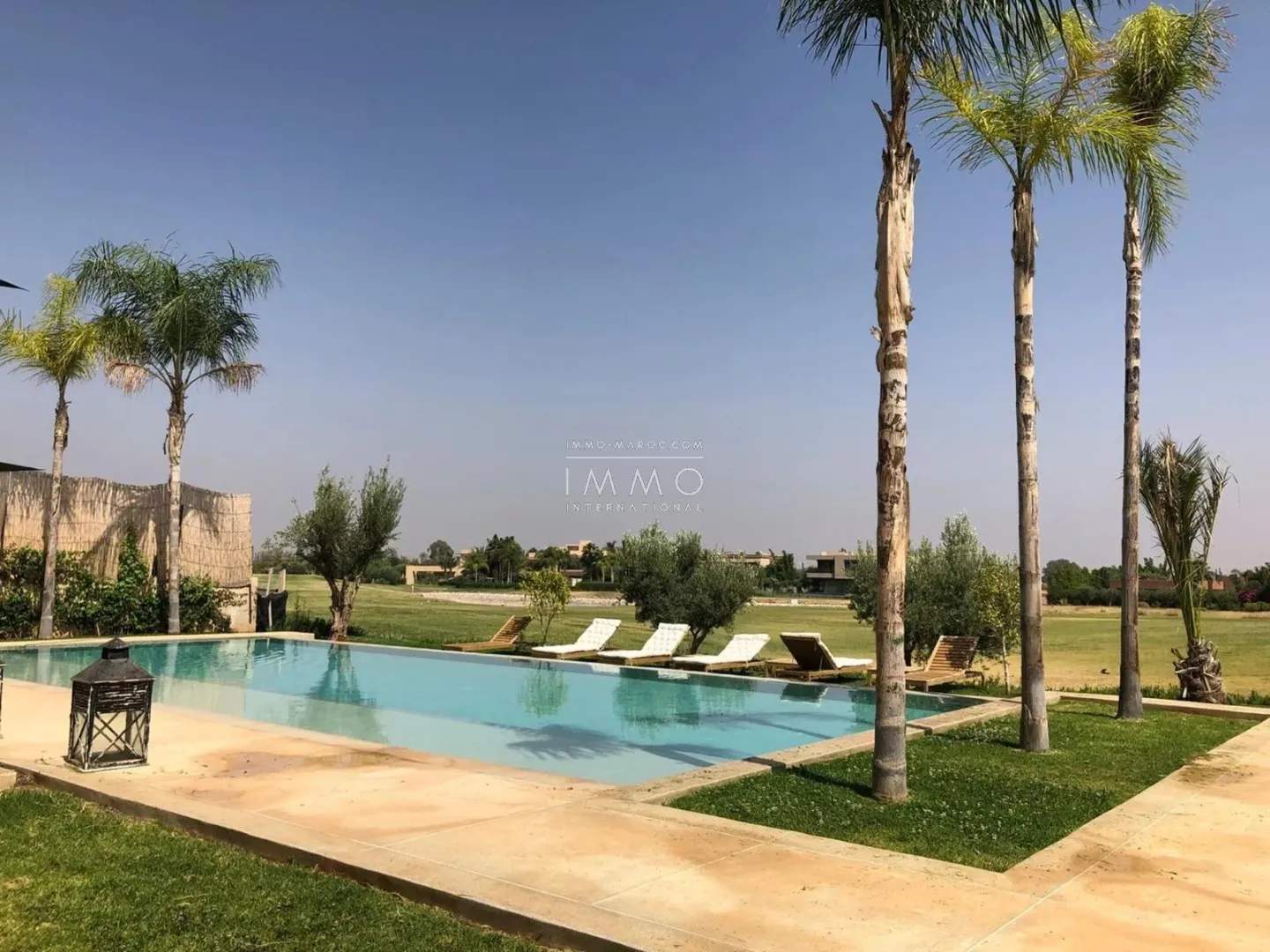 Long-term rental: exceptional villa at golf amelkis - marrakech