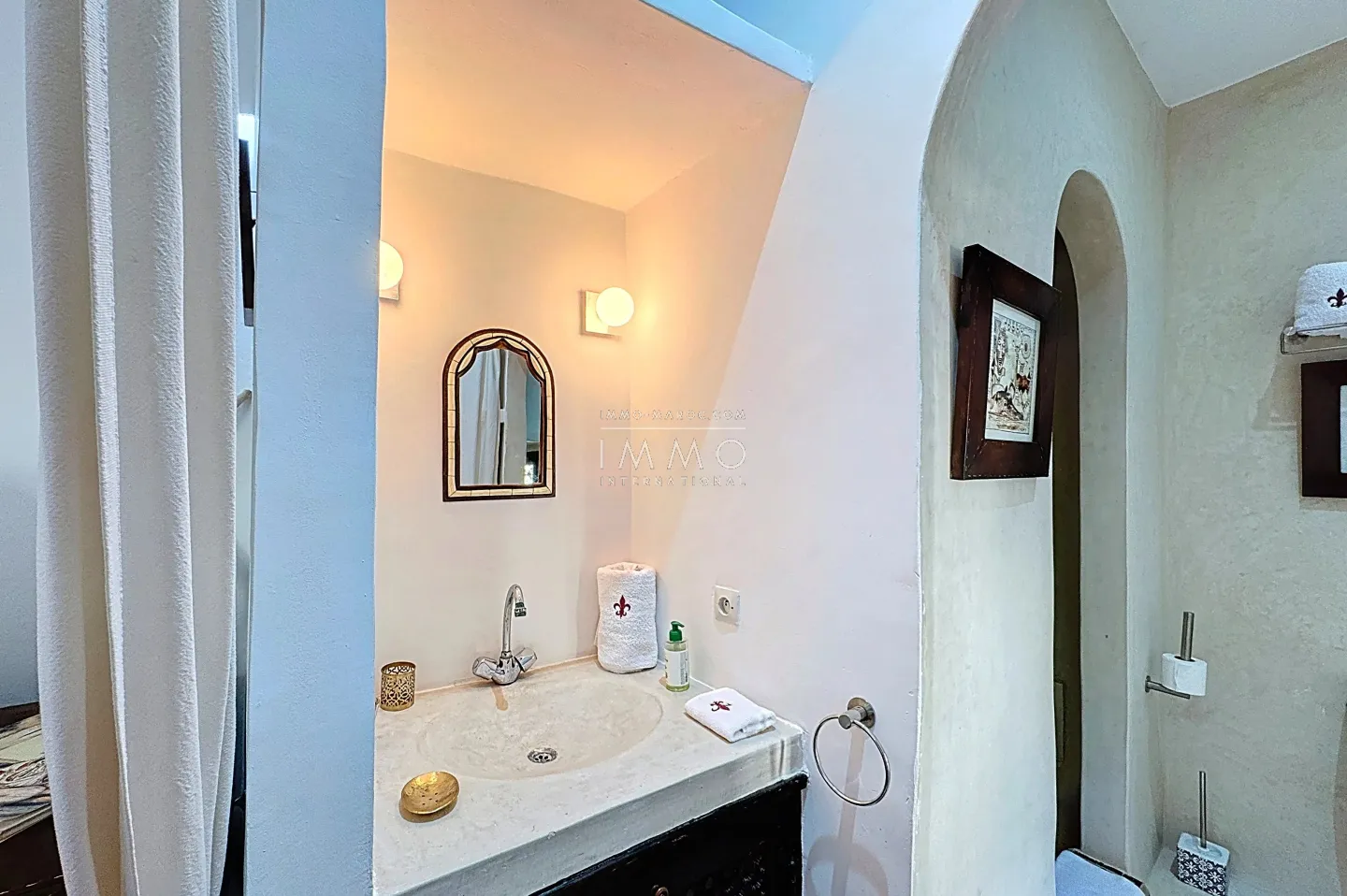 Exceptional riad in marrakech - medina sidi ben slimane, swimming pool, 4 suites, terrace overlooking the atlas mountains