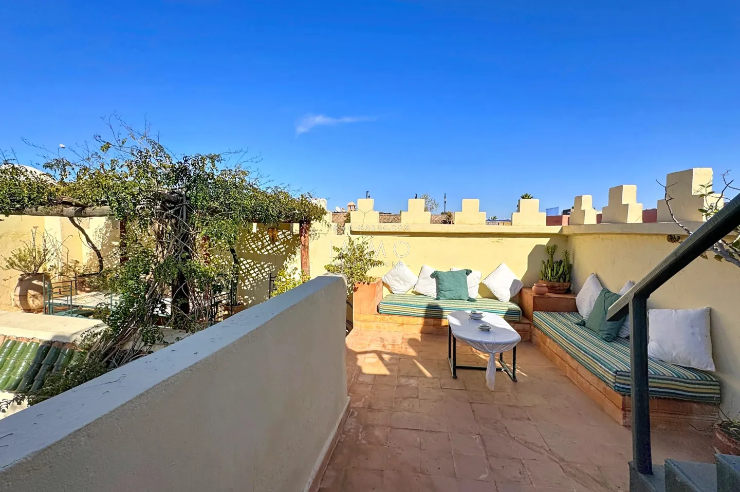 Exceptional riad in marrakech - medina sidi ben slimane, swimming pool, 4 suites, terrace overlooking the atlas mountains