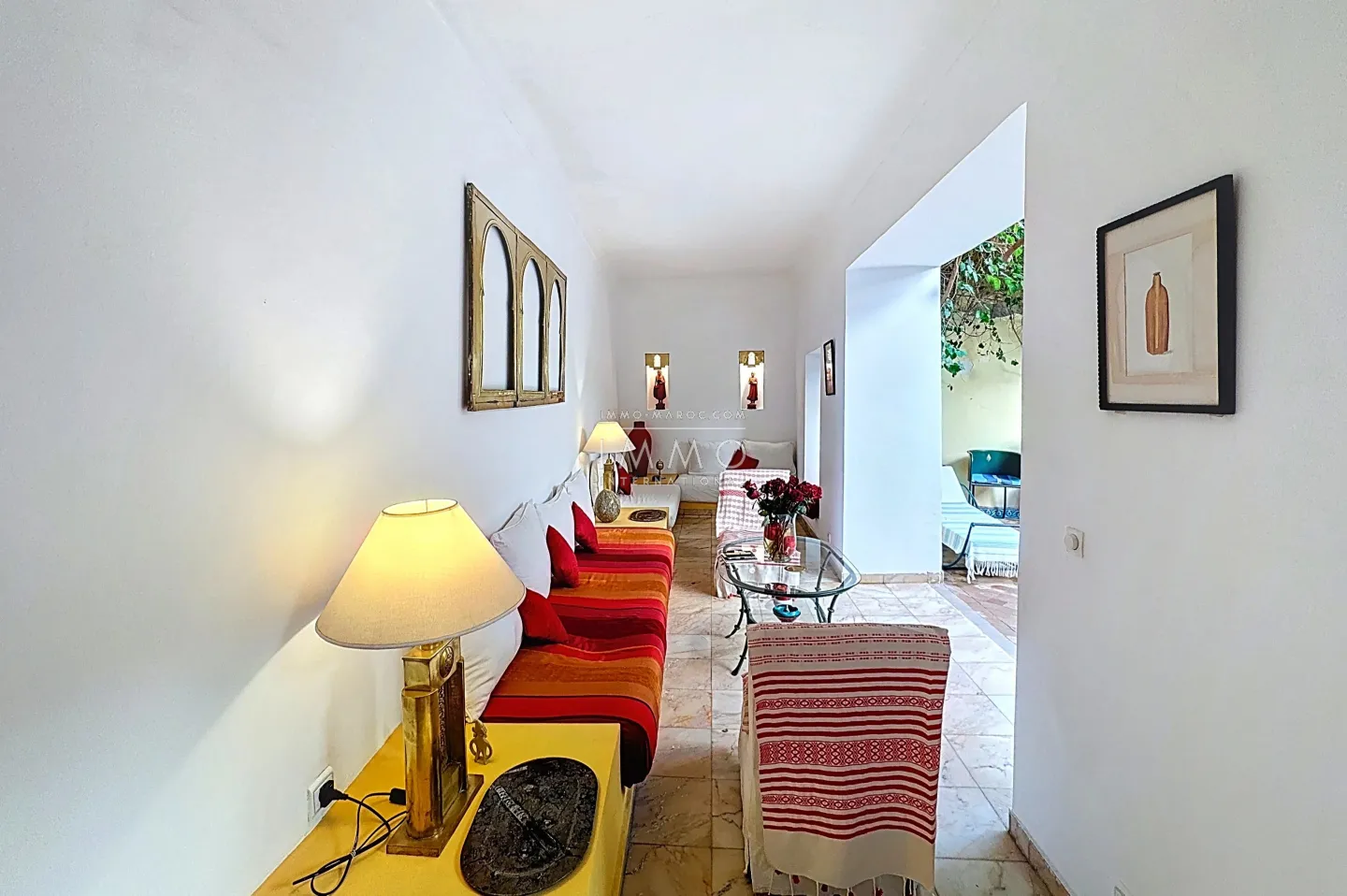 Exceptional riad in marrakech - medina sidi ben slimane, swimming pool, 4 suites, terrace overlooking the atlas mountains